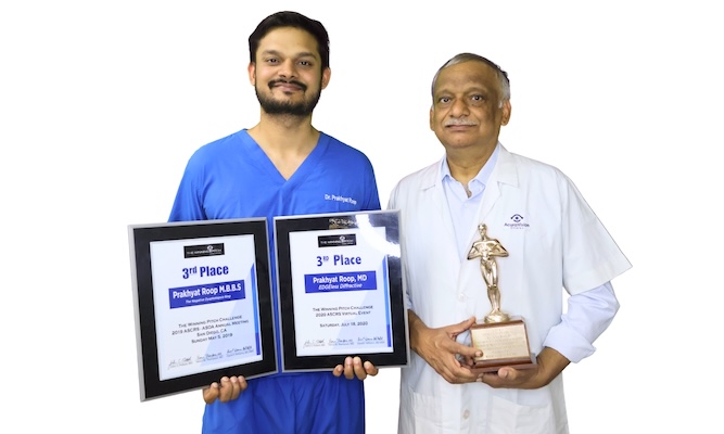 Top 3 in the world, two times in a row, in  ASCRS winning pitch challenge